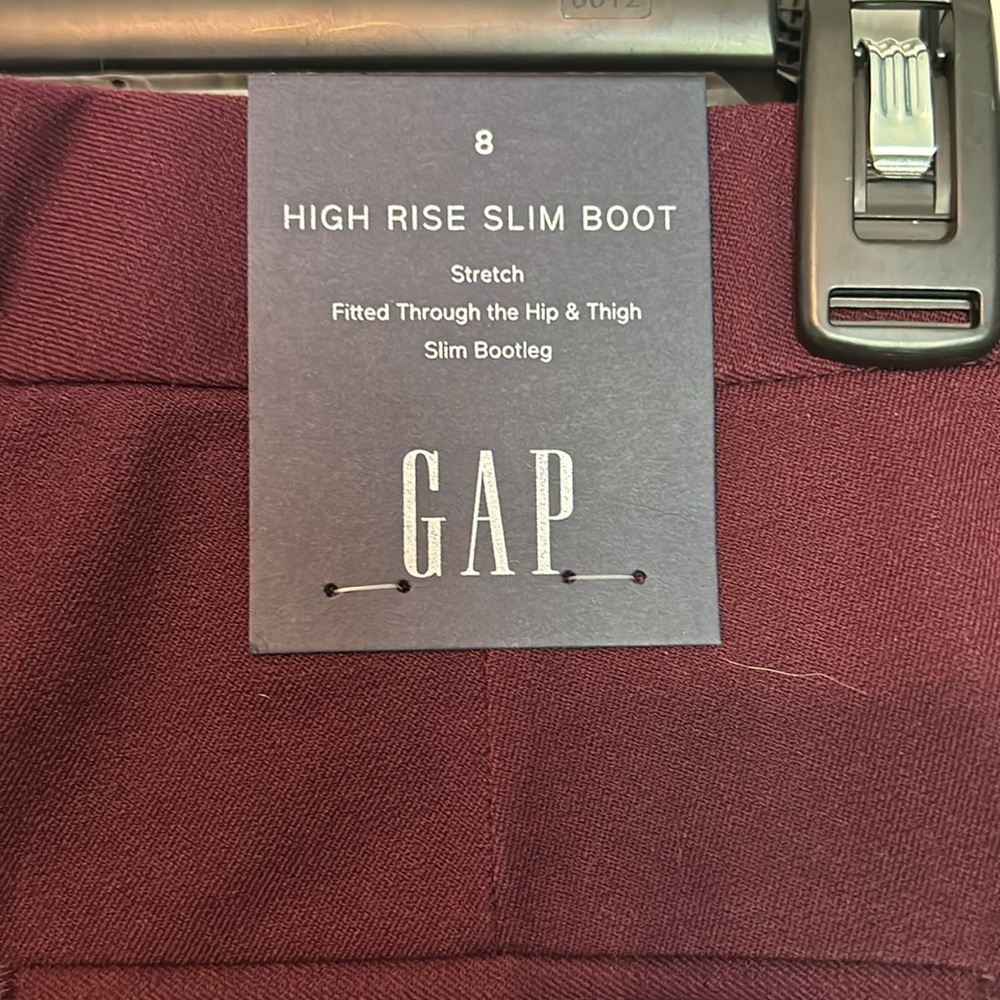 Purple bootcut pants